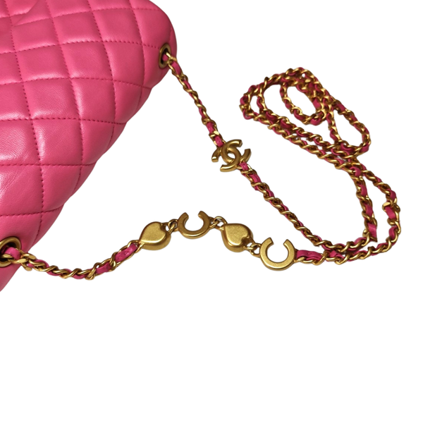 Load image into Gallery viewer, CHANEL Mini Matelasse Pink Heart Chain Flap Bag