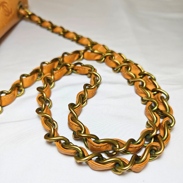 Load image into Gallery viewer, CHANEL Vintage Whipstitched Maxi Embossed Flap Bag