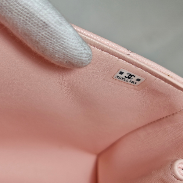 画像をギャラリービューアに読み込む, CHANEL ライトピンク 2Way トップハンドル チェーンショルダーバッグ