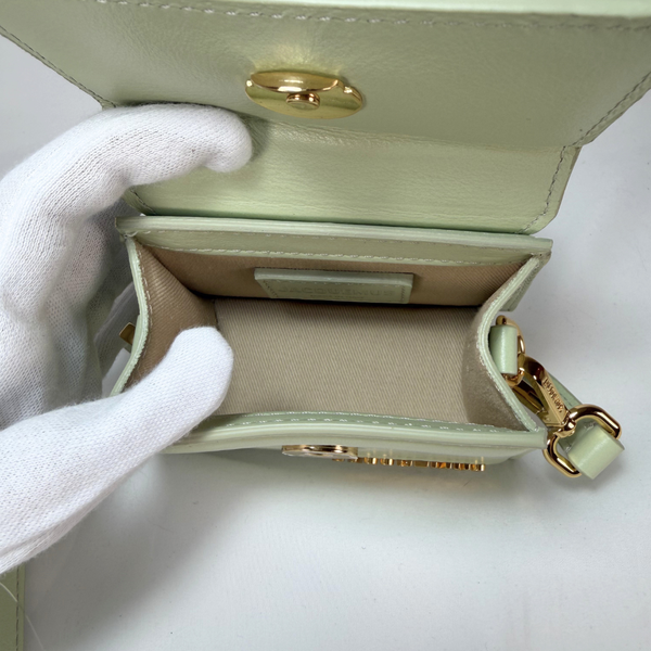 이미지를 갤러리 뷰어에 로드 , JACQUEMUS Light Green Top Handle Bag