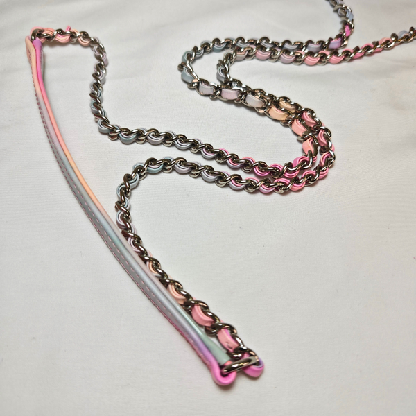 Load image into Gallery viewer, CHANEL Pink PVC & Multicolor Patent Leather CC Vanity Case