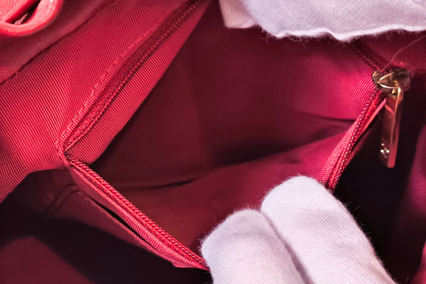 Load image into Gallery viewer, CHANEL Classic Red  Lambskin Matelasse Qilted Backpack