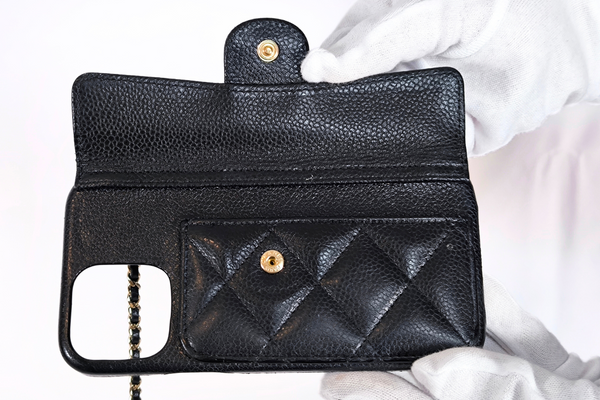 将图片加载到图库查看器,CHANEL Matelasse smart phone case(iphone 12promax,13promax,14plus)
