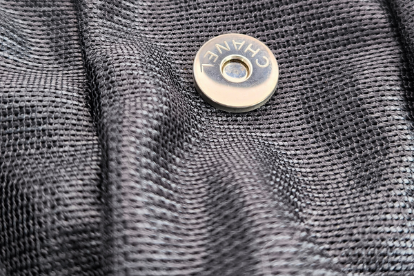 Load image into Gallery viewer, CHANEL Sport Line  Black Mesh Gray Logo  Play Strap Backpack