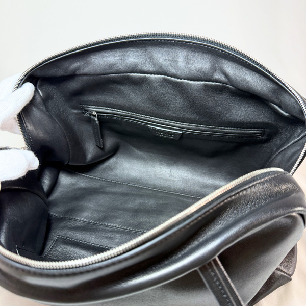 이미지를 갤러리 뷰어에 로드 , The Row Astra Leather Shoulder Bag Black