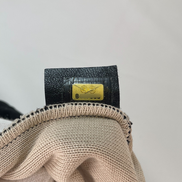 将图片加载到图库查看器,CHANEL 2003 Sport Line Cotton Drawstring Backpack Black Beige CC Logo