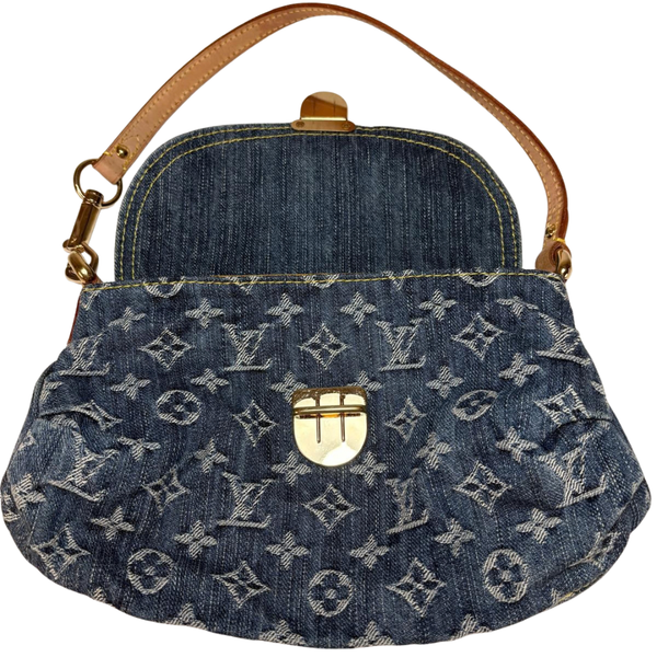Load image into Gallery viewer, LOUIS VUITTON Monogram Denim Mini Pleaty M95050