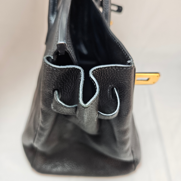 Load image into Gallery viewer, HERMES Birkin 35 Togo Leather Black Square O 2011