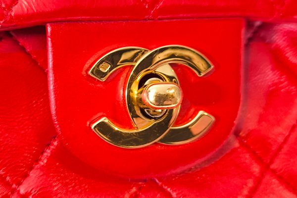 Load image into Gallery viewer, CHANEL Mini Matelasse Single Flap Chain Shoulder Bag  Red Lambskin