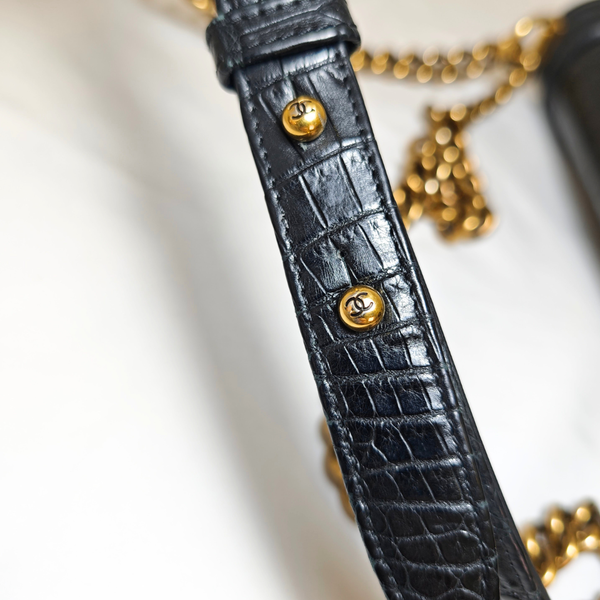 Load image into Gallery viewer, CHANEL Crocodile Leather Flap Boy Bag