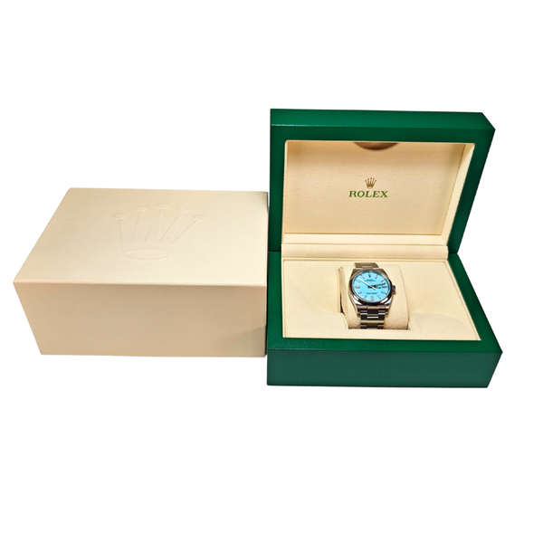 Load image into Gallery viewer, Rolex Oyster Perpetual 36 126000 Turquoise Blue