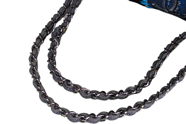 Load image into Gallery viewer, CHANEL Classic Single Flap Bag Multicolor Patchwork Denim Medium