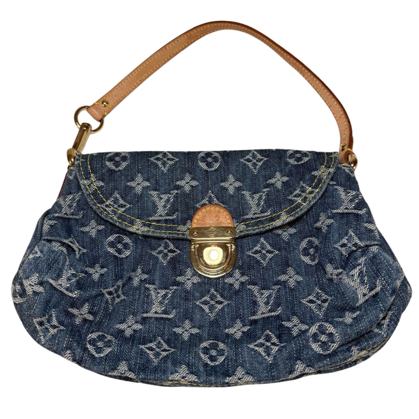 Load image into Gallery viewer, LOUIS VUITTON Monogram Denim Mini Pleaty M95050