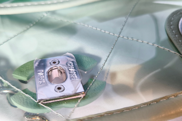 Load image into Gallery viewer, CHANEL  PVC&Multicolor Matelasse Clear Tote Bag