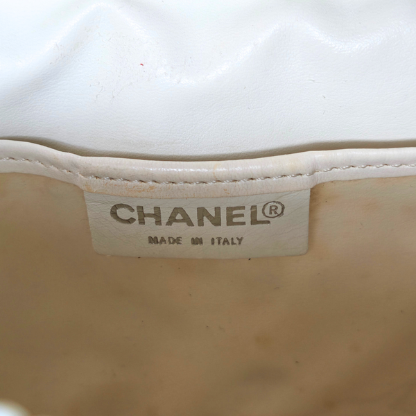 Load image into Gallery viewer, CHANEL Terry Cloth Beige Flap Bag