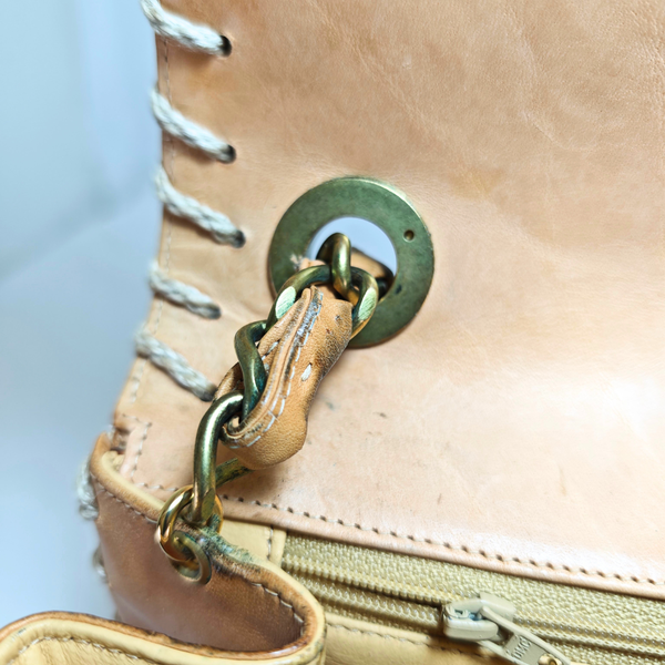 Load image into Gallery viewer, CHANEL Vintage Whipstitched Maxi Embossed Flap Bag