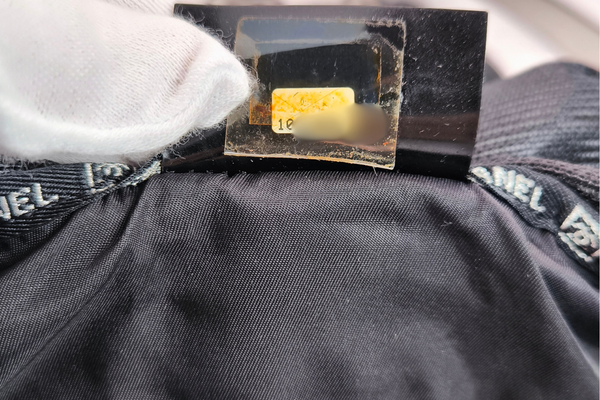 Load image into Gallery viewer, CHANEL Sport Line  Black Mesh Gray Logo  Play Strap Backpack