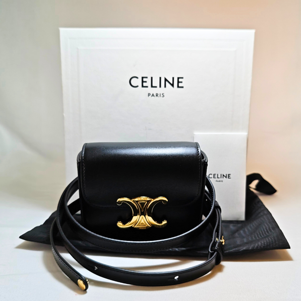 Load image into Gallery viewer, CELINE Triomphe Mini Claude Shoulder Bag Hedi Slimane