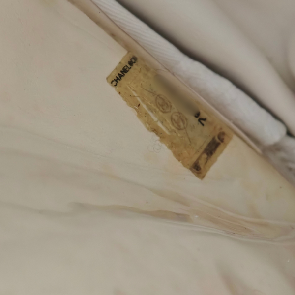 Load image into Gallery viewer, CHANEL Terry Cloth Beige Flap Bag