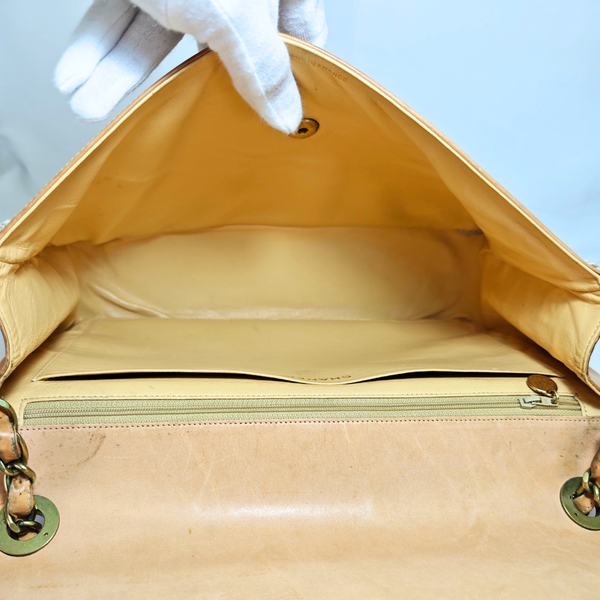 Load image into Gallery viewer, CHANEL Vintage Whipstitched Maxi Embossed Flap Bag