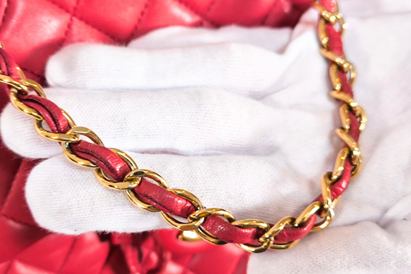 Load image into Gallery viewer, CHANEL Classic Red  Lambskin Matelasse Qilted Backpack