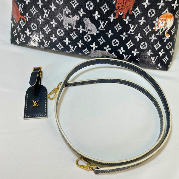将图片加载到图库查看器,LOUIS VUITTON Limited Edition Catogram Canvas Alma Souple Bag