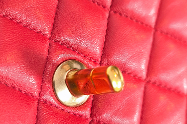 Load image into Gallery viewer, CHANEL Classic Red  Lambskin Matelasse Qilted Backpack