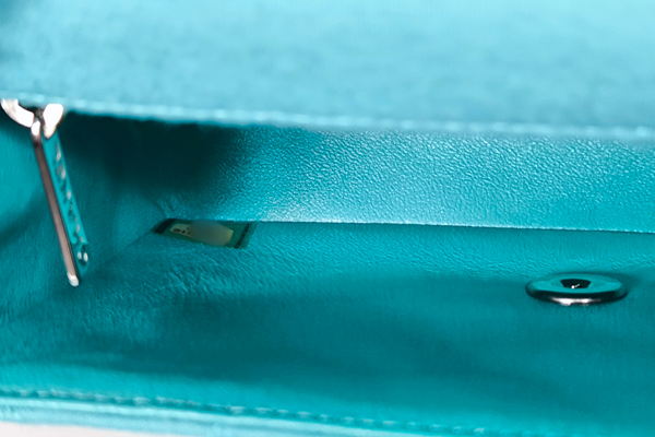 Load image into Gallery viewer, CHANEL cotton Tiffany blue Matelasse