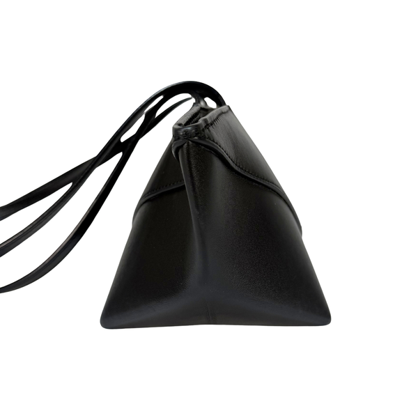 Load image into Gallery viewer, LOEWE Cropped Puzzle Fold Shoulder Bag In Shiny Calfskin Black