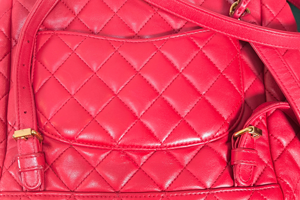 Load image into Gallery viewer, CHANEL Classic Red  Lambskin Matelasse Qilted Backpack