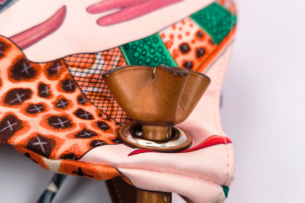 Load image into Gallery viewer, HERMES Silky City PM 33 La Marche du Zambeze Shoulder Bag Size 13 x13 in