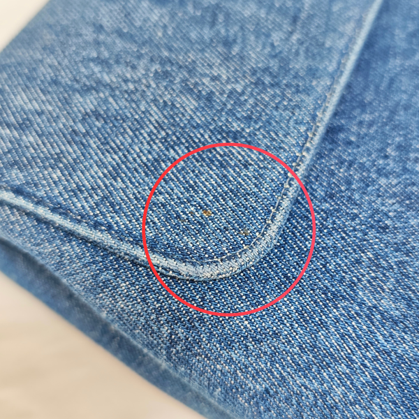 将图片加载到图库查看器,CHANEL 1997-1999 Blue Denim Kelly Handbag