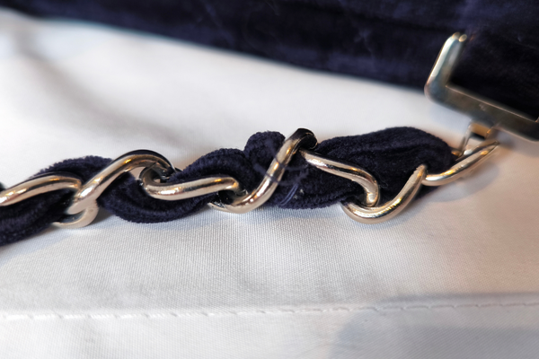 Load image into Gallery viewer, CHANEL  Velvet Matelasse Dark Navy Bagpack