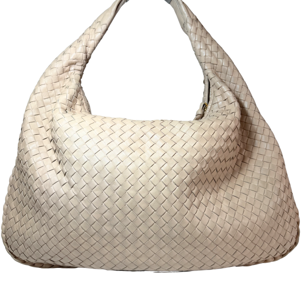 Load image into Gallery viewer, BOTTEGA VENETA Intrecciato Beige Shoulder Bag Hobo
