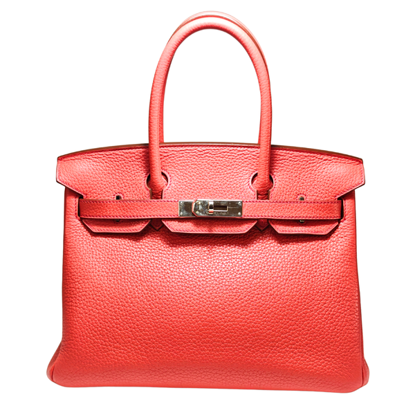 Load image into Gallery viewer, HERMES Birkin 30 Taurillon Clemence Bougainvillea Stamp X