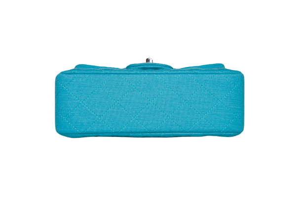 Load image into Gallery viewer, CHANEL cotton Tiffany blue Matelasse