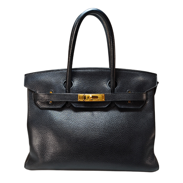 Load image into Gallery viewer, HERMES Birkin 30 Taurillon Leather Black Square G Stamp 2003