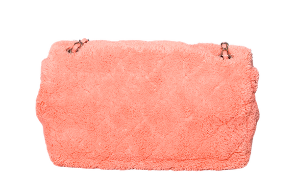 Load image into Gallery viewer, CHANEL Mixed Fibers Quilted Jumbo Flap Salmon Pink