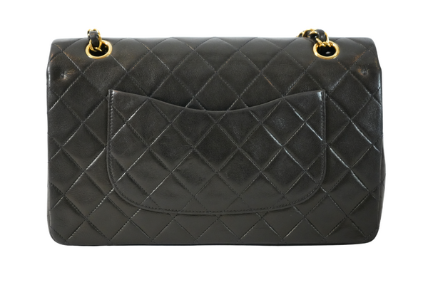 Load image into Gallery viewer, CHANEL Classic Flap Shoulder Bag Matelasse Chain Lambskin Beige Gold Hardware