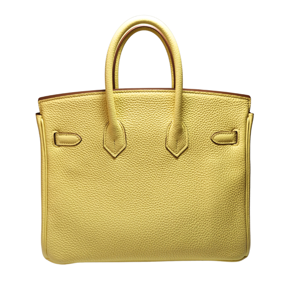 Load image into Gallery viewer, HERMES Birkin25 Jaune Poussin Togo Silver Y Stamp 2020