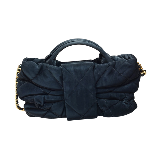 Load image into Gallery viewer, CHANEL Mini Velvet Black Bow Bag AS5849