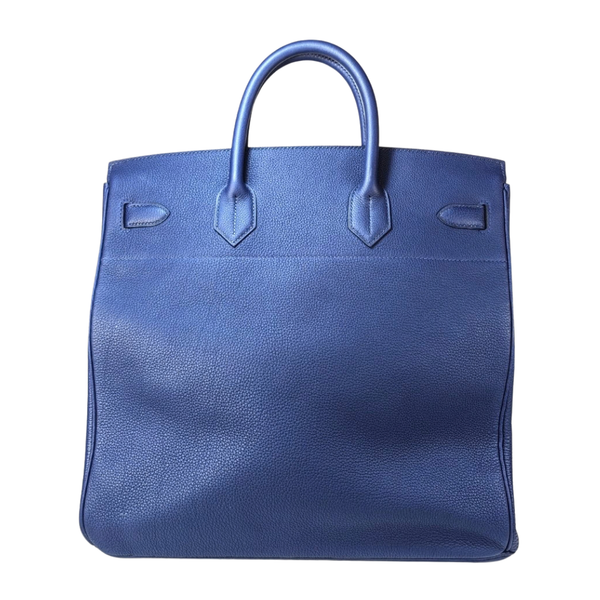 Load image into Gallery viewer, HERMES Blue Haut à Courroies Bag Togo Leather B Stamp 2023