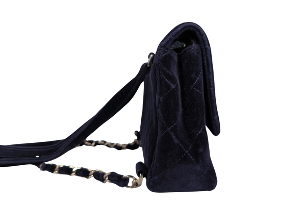 Load image into Gallery viewer, CHANEL  Velvet Matelasse Dark Navy Bagpack