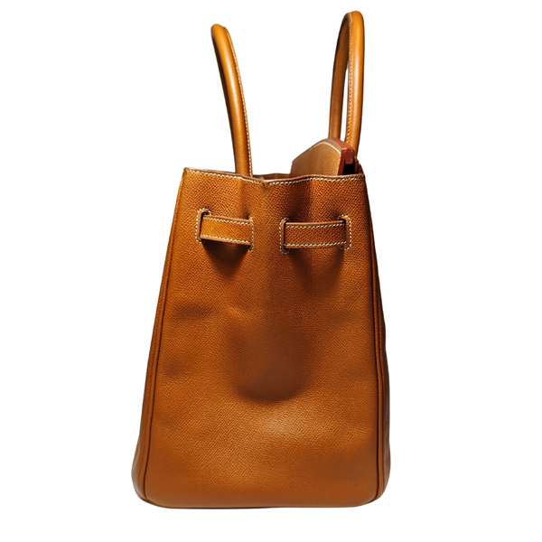 Load image into Gallery viewer, HERMES Birkin 35 Courchevel Gold Square G 2003
