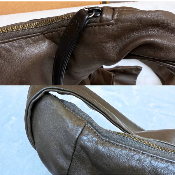将图片加载到图库查看器,CHANEL Vintage Girl Dark Brown Leather Bag