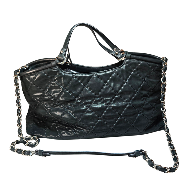 이미지를 갤러리 뷰어에 로드 , CHANEL Black Wild Stitch On the Road Tote Bag