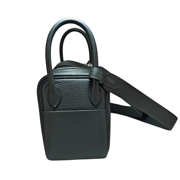 Load image into Gallery viewer, HERMES Dark Green Lindy Bag B Stamp 2023