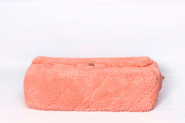 Load image into Gallery viewer, CHANEL Mixed Fibers Quilted Jumbo Flap Salmon Pink