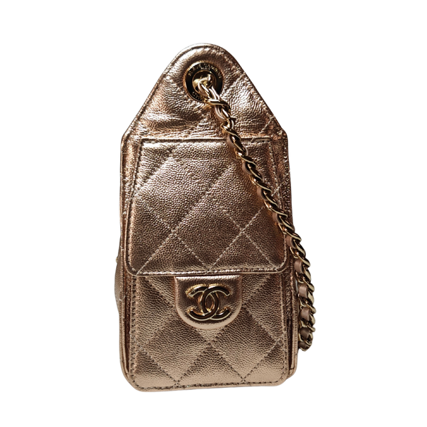 이미지를 갤러리 뷰어에 로드 , CHANEL 25 Champaign Gold CC Gold Hardware Shoulder Bag