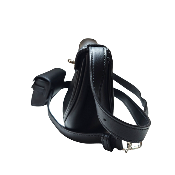 Load image into Gallery viewer, HERMES Shoulder bag Kelly Moove Noir Veau Swift Silver HW W Stamp 2024